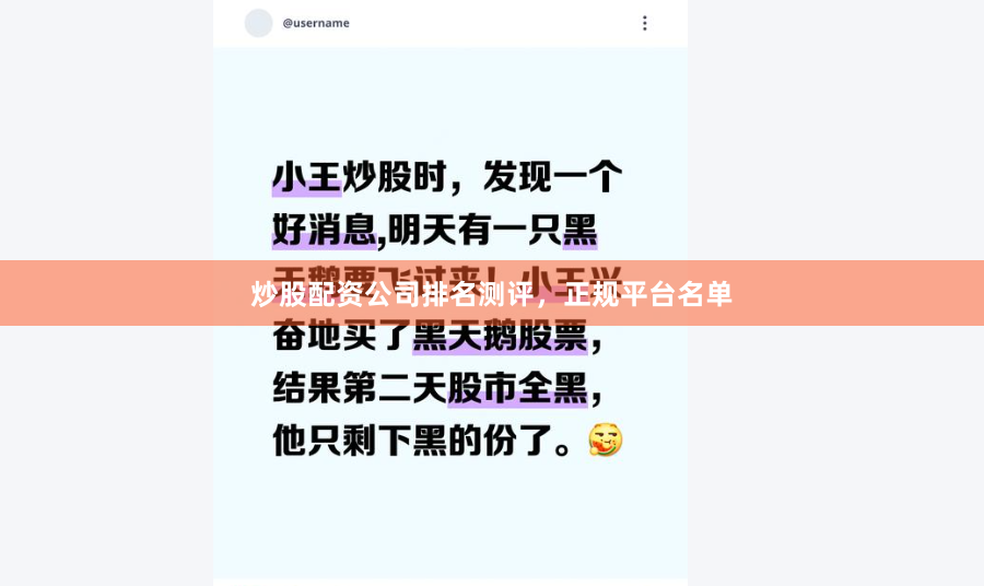 炒股配资公司排名测评，正规平台名单